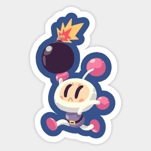 Bomba Sticker by paperbeatsscissors